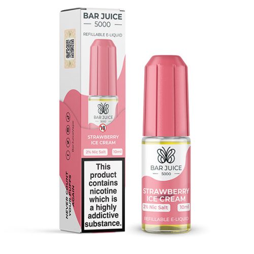 Bar Juice 5000 Salt strawberry ice cream NYKecigs The Gourmet Vapor Shop