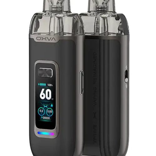 Black Leather Oxva vPrime Pod Vape Kit NYKecigs