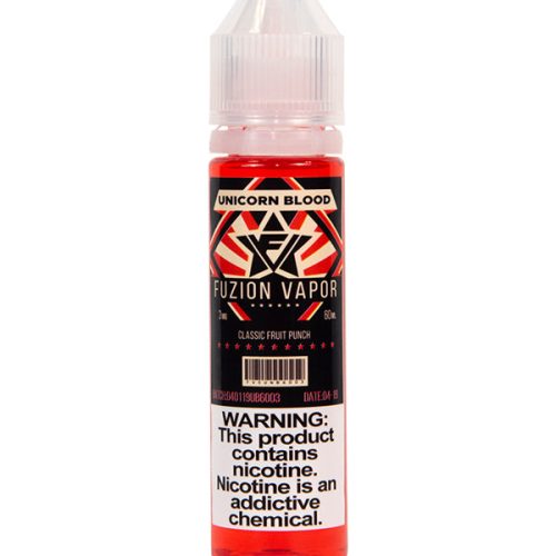 Fuzion Vapor Unicorn Blood Eliquid 60mls USA NYKecigs.com The Gourmet Vapor Shop