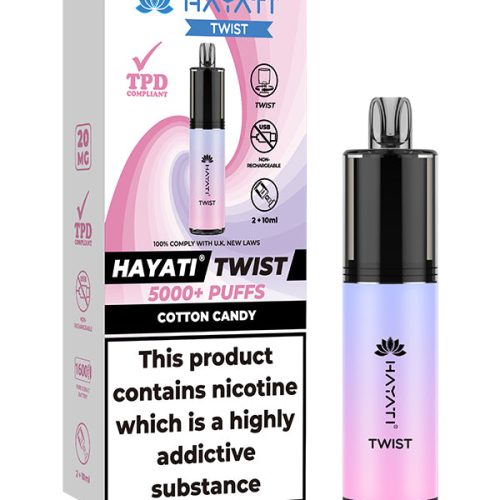 Hayati Twist 5000 Cotton Candy Disposable NYKecigs 1