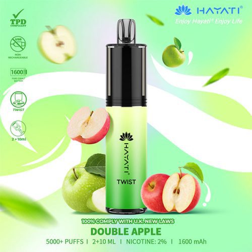 Hayati Twist 5000 Double Apple Disposable NYKecigs 1 2cc4602e 04cf 42e3 be6b 83912c5f39ed