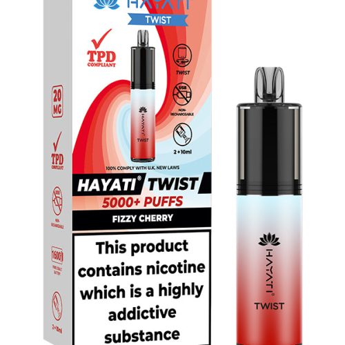 Hayati Twist 5000 Fizzy Cherry Disposable NYKecigs 1