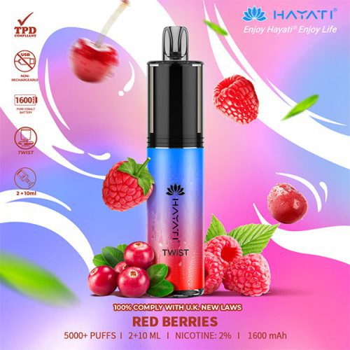 Hayati Twist 5000 Red Berries Disposable NYKecigs 1 1