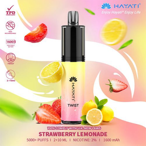 Hayati Twist 5000 Strawberry Lemoande Disposable NYKecigs 1 1