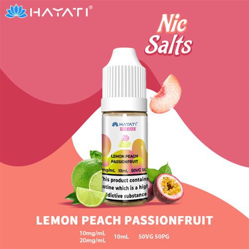 Lemon Peach Passion Fruit 1 Hayati Crystal Pro Max Nic Salt NYKecigs