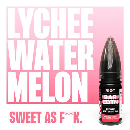 Lychee Watermelon 1 BAR EDTN Riot Squad Nic Salts ELiquid NYKecigs The Gourmet Vapor Shop