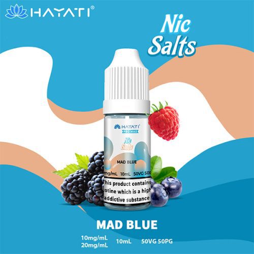 Mad Blue 1 Hayati Crystal Pro Max Nic Salt NYKecigs