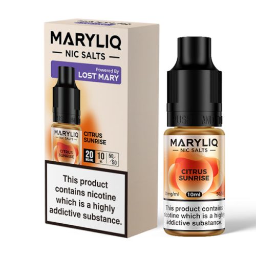 Maryliq Citrus Sunrise Nic Salt Eliquids NYKecigs