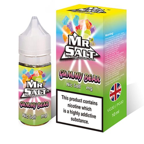 Mr Salt Gummy Bear Nic Salt E Liquid 10ml NYKecigs.com The Gourmet Vapor Shop