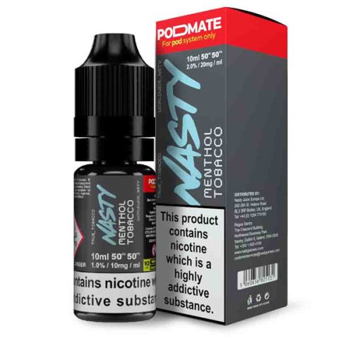 Nasty PodMate Salt Tobacco Menthol E Liquid 10ml NYKecigs The Gourmet Vapor Shop