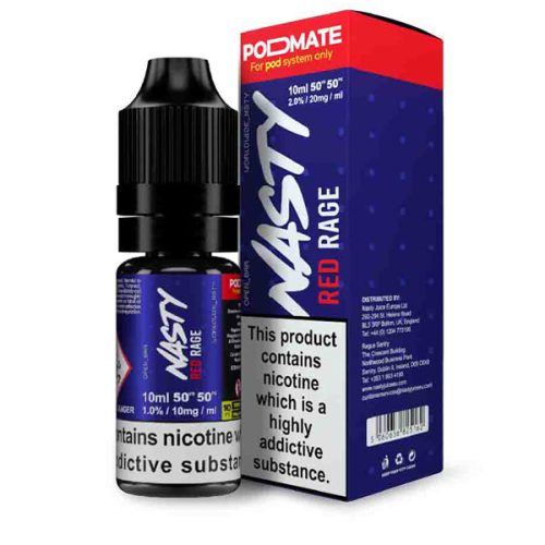 Nasty PodMate Salt Red Rage E Liquid 10ml NYKecigs The Gourmet Vapor Shop