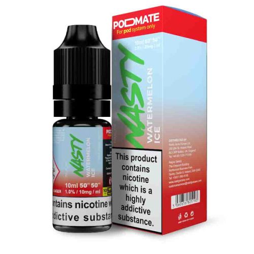 Nasty PodMate Salt Watermelon Ice E Liquid 10ml NYKecigs The Gourmet Vapor Shop