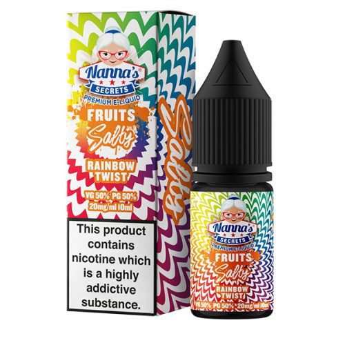 Nanna's Secrets Rainbow Twist Nic Salt E-Liquid 10mls - NYKecigs