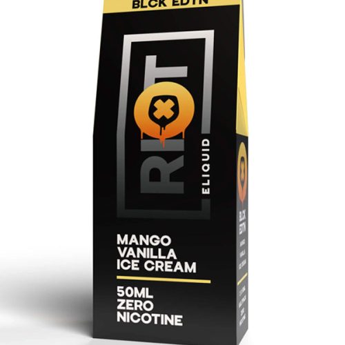 Riot Squad BLCK EDTN Mango Vanilla Ice Cream E-Liquid 60ml NYKecigs The Gourmet Vapor Shop