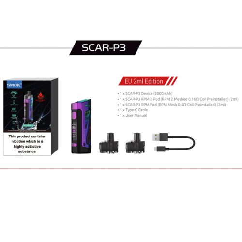 SMOK Scar P3 Fluid ContentsNYKecigs The Gourmet Vapor Shop