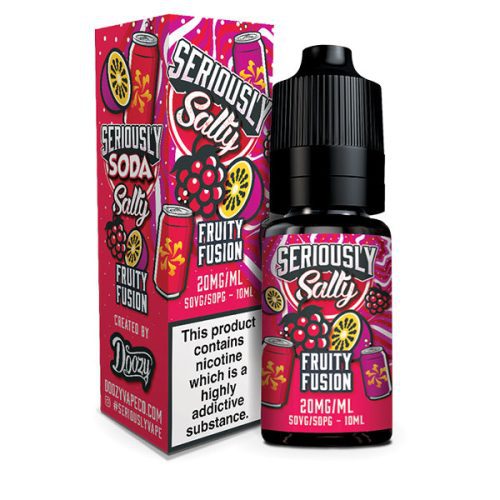 Seriously Salty SODA Fruity Fusion Salt E Liquid 10ml NYKecigs The Gourmet Vapor Shop