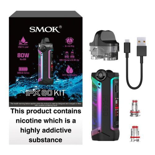 Smok IPX80 80W Pod Kit Box NYKecigs The Gourmet Vapor Shop