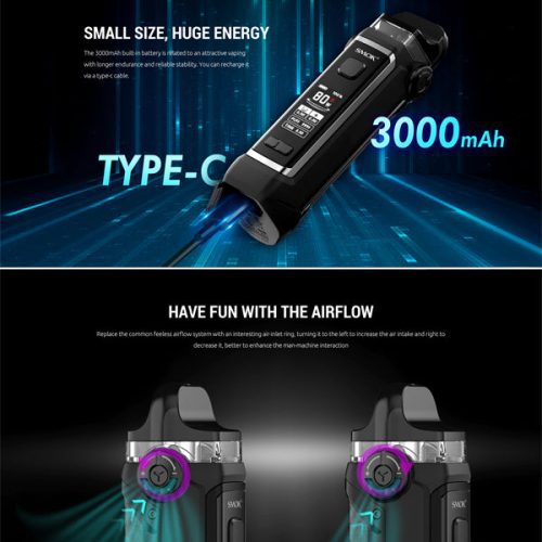 Smok IPX80 80W Pod Kit Specification NYKecigs The Gourmet Vapor Shop