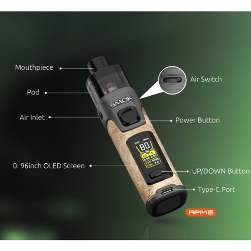 Smok RPM5 Kit Type C charge NYKecigs The Gourmet Vapor Shop