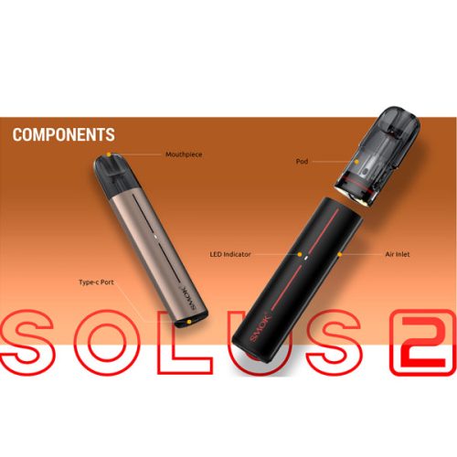 Smok Solus 2 Pod Kit components NYKecigs The Gourmet Vapor Shop