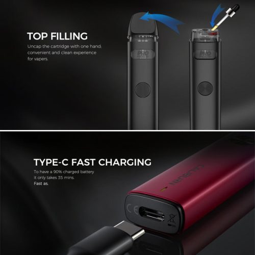 UWELL CALIBURN A2 Kit Pod Features NYKecigs The Gourmet Vapor Shop