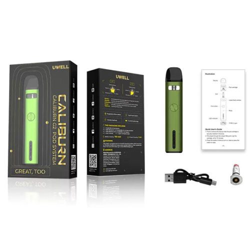 UWELL Caliburn G2 Pod Kit Pyrrole Contents NYKecigs The Gourmet Vapor Shop