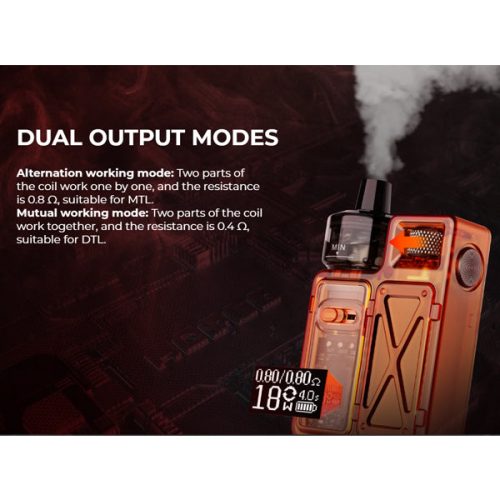 Uwell Crown M Pod Kit Dual Output NYKecigs The Gourmet Vapor Shop