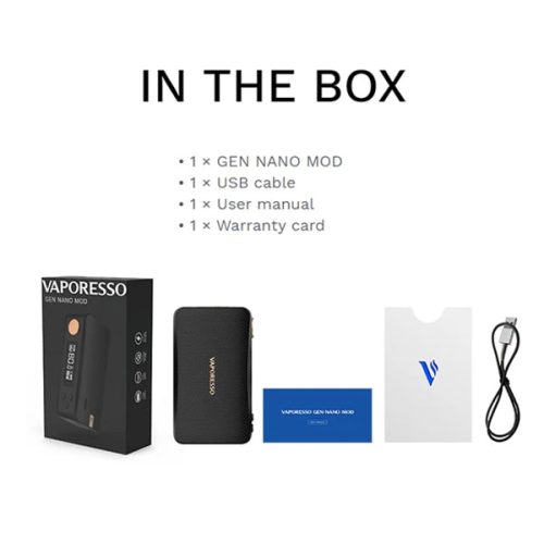 Vaporesso Gen Nano NYKecigs The Gourmet Vapor Shop Contents 1