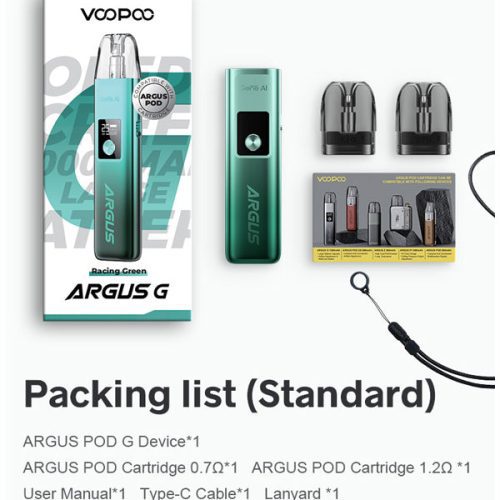 Voopoo Argus G Pod Kit 25W Whats in the box NYKecigs The Gourmet Vapor Shop