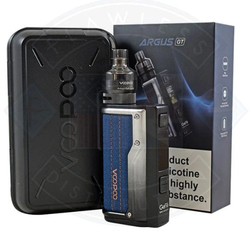 Voopoo Argus GT Black Blue Contents NYKecigs The Gourmet Vapor Shop 1