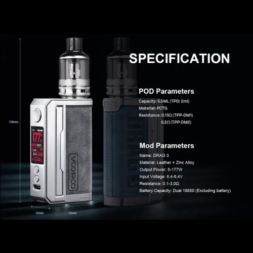 Voopoo Drag 3 Kit Features5 NYKecigs The Gourmet Vapor Shop