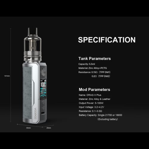 Voopoo Drag X Plus Specification NYKecigs The Gourmet Vapor Shop