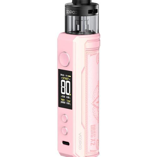 Glow Pink Drag X2 Pod Kit by Voopoo available at NYKecigs