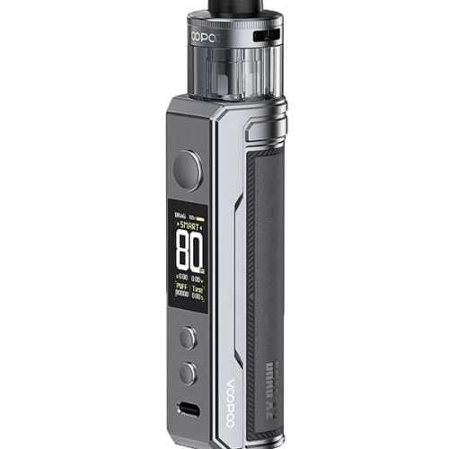 Stylish Grey Metal Voopoo Drag X2 Kit available at NYKecigs.com